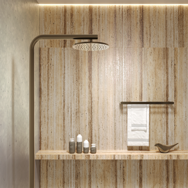 ROCK TRAVERTINO BEIGE 120х60 SHAPE+GLUE ART