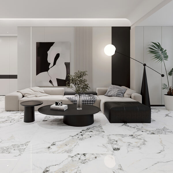 Керамогранит BASCONI HOME Bianco Gold 600x1200x9 full body polished (gold)